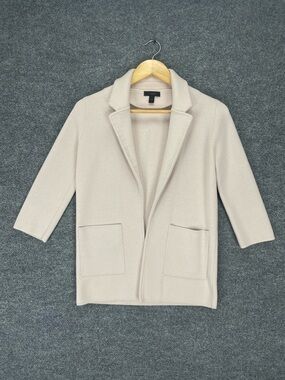 J Crew 365 Cardigan Sweater Women’s XXS Blush Pink SOFT Merino Wool Open Face